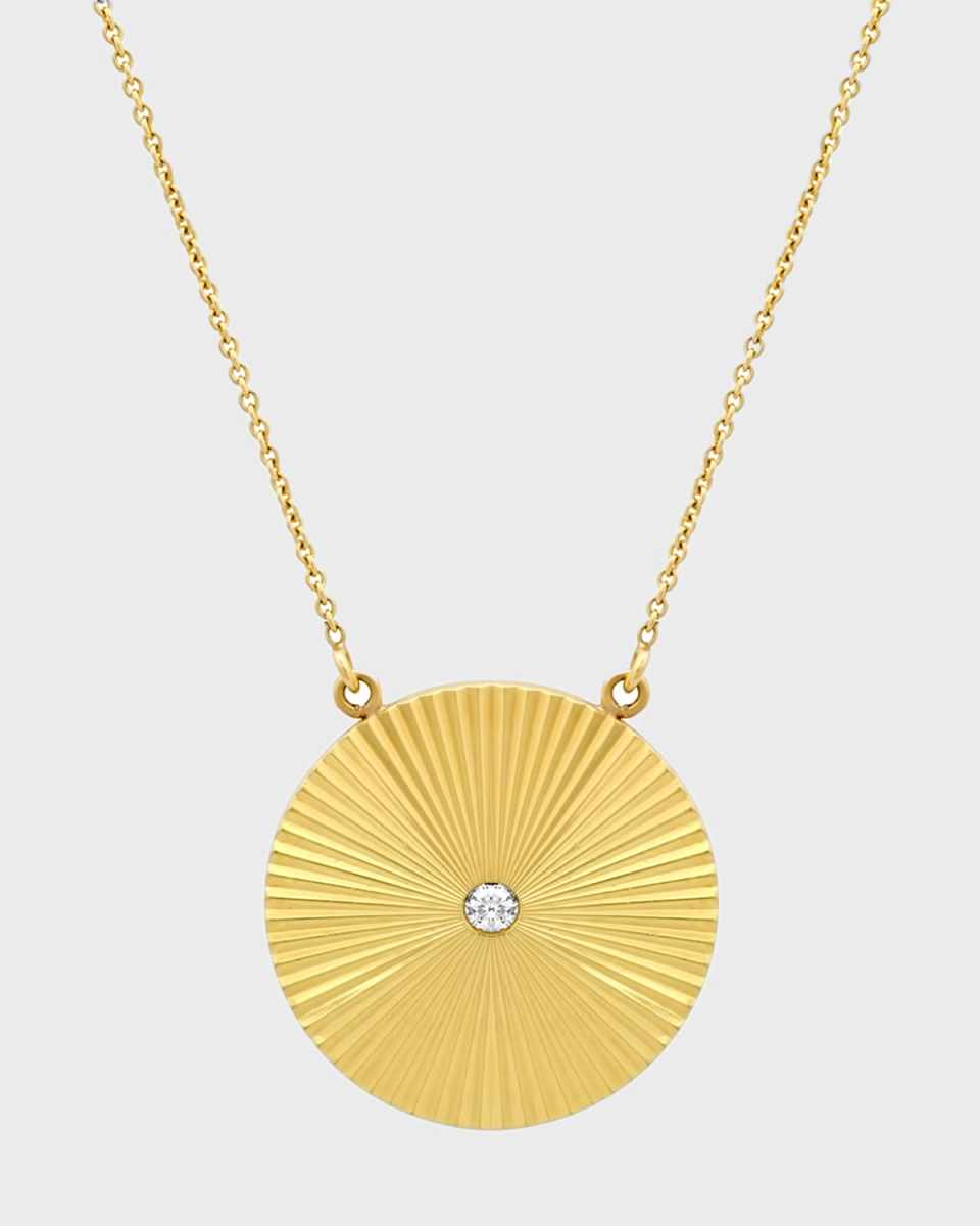 Large '70s Disc Necklace